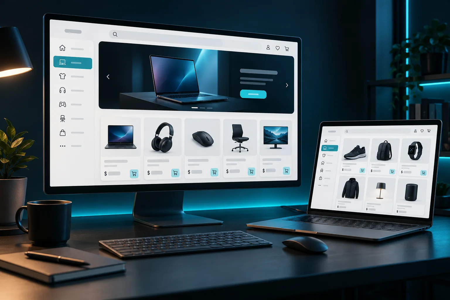 Visual concettuale di un catalogo eCommerce.